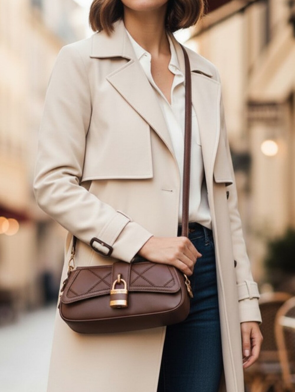 STEVE MADDEN Leather Crossbody Bag in Brown - Women